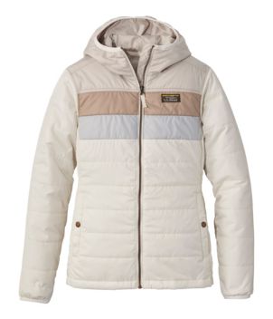 Women's Mountain Classic Puffer Hooded Jacket, Colorblock