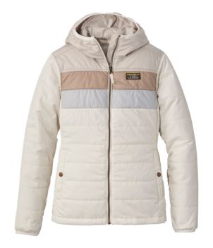 Women's Mountain Classic Puffer Hooded Jacket, Colorblock