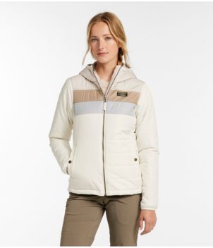 Women's Mountain Classic Puffer Hooded Jacket, Colorblock