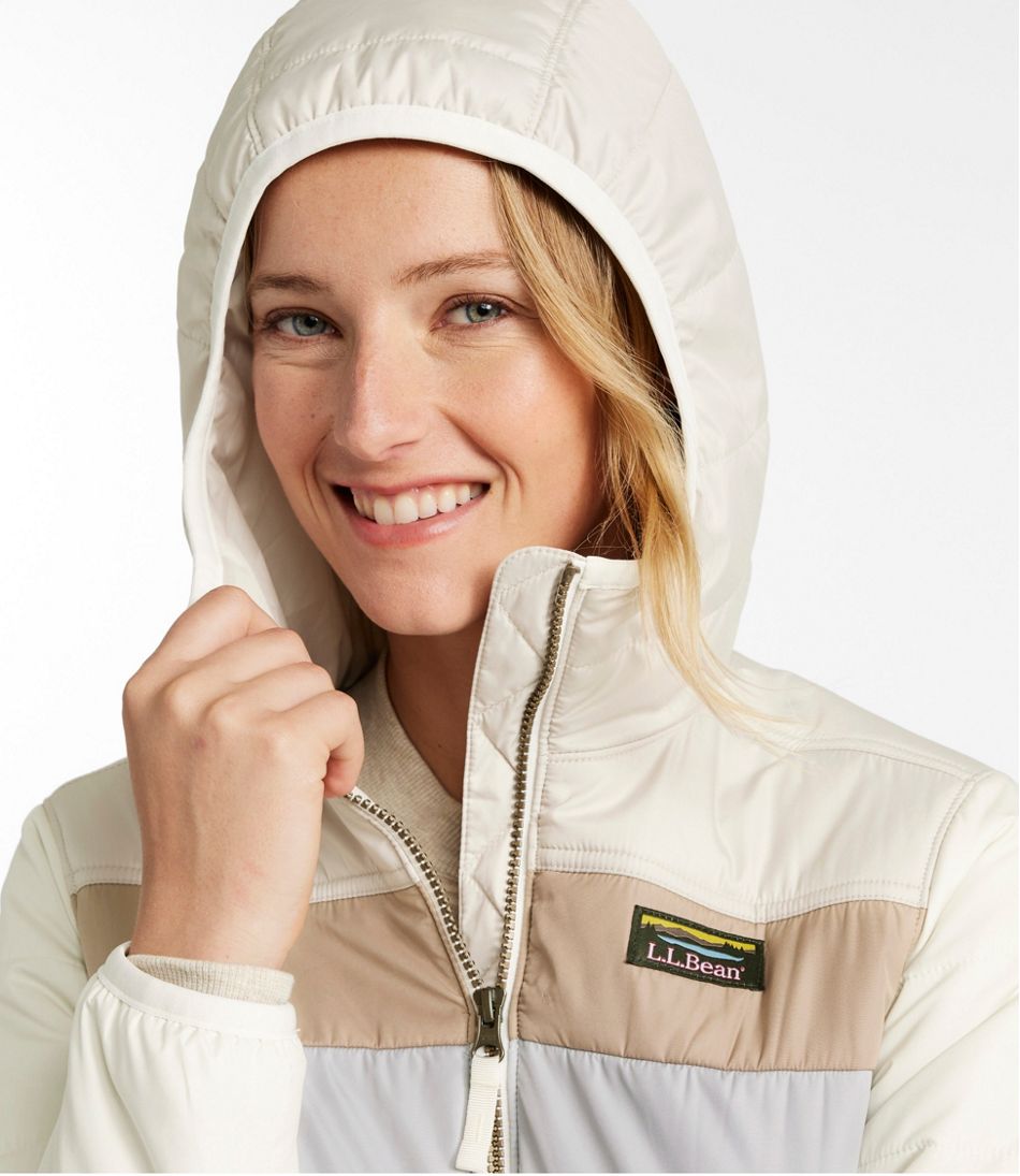 Women's Mountain Classic Puffer Hooded Jacket, Colorblock Women's Mountain Classic Puffer Hooded Jacket, Colorblock