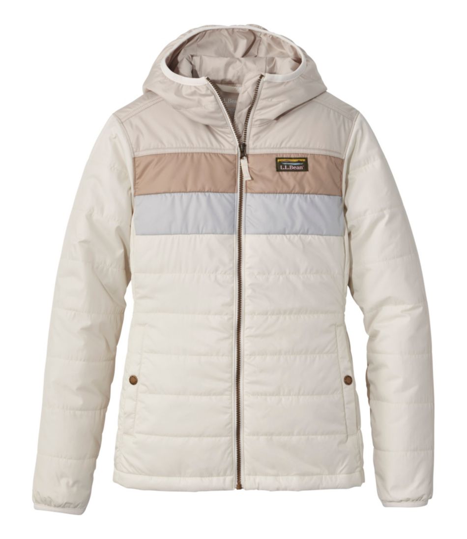 Women's Mountain Classic Puffer Hooded Jacket, Colorblock Women's Mountain Classic Puffer Hooded Jacket, Colorblock