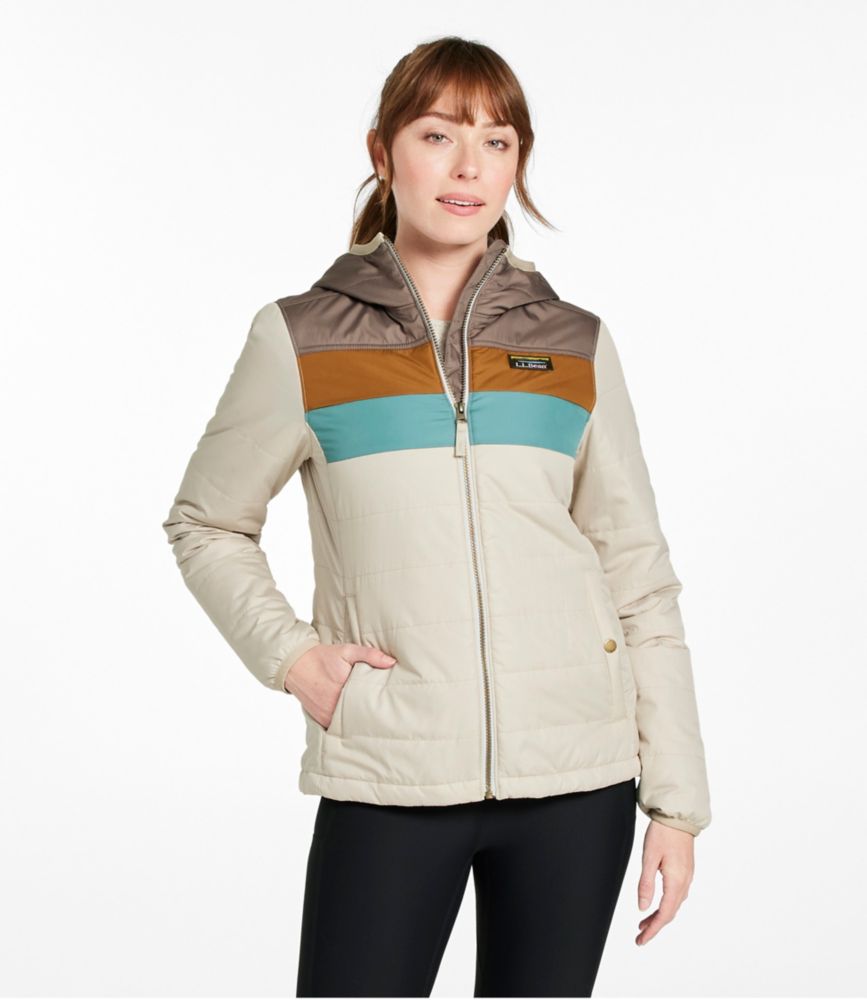 Women's Mountain Classic Puffer Hooded Jacket, Colorblock | Insulated Jackets at L.L.Bean