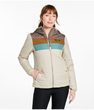 Women's Mountain Classic Puffer Hooded Jacket, Colorblock