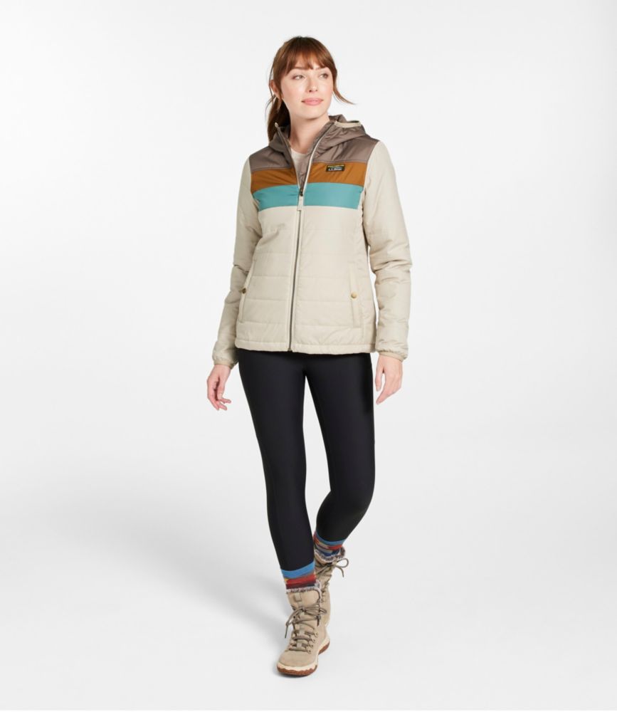 Women's Mountain Classic Puffer Hooded Jacket, Colorblock | Insulated Jackets at L.L.Bean