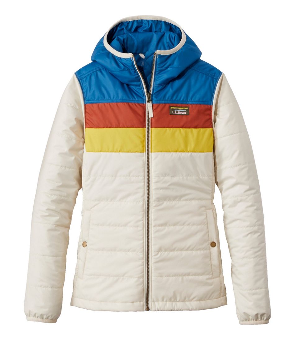 Women's Mountain Classic Puffer Hooded Jacket, Colorblock | Insulated  Jackets at L.L.Bean