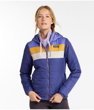 Women's Mountain Classic Puffer Hooded Jacket, Colorblock