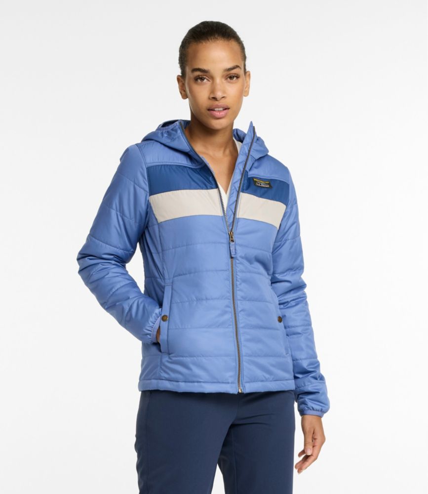 Women's Mountain Classic Puffer Hooded Jacket, Colorblock