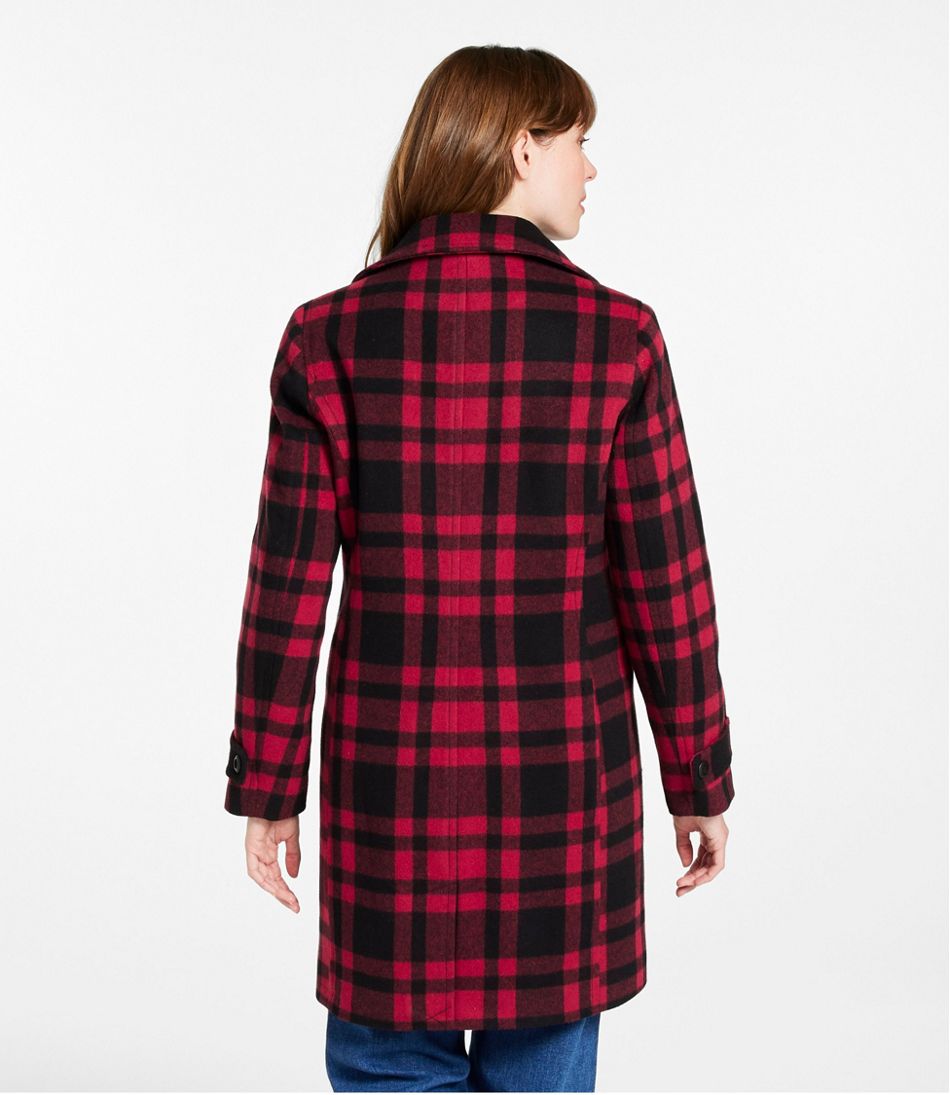 Women's Classic Lambswool Polo Coat, Three-Quarter, Pattern Women's Classic Lambswool Polo Coat, Three-Quarter, Pattern