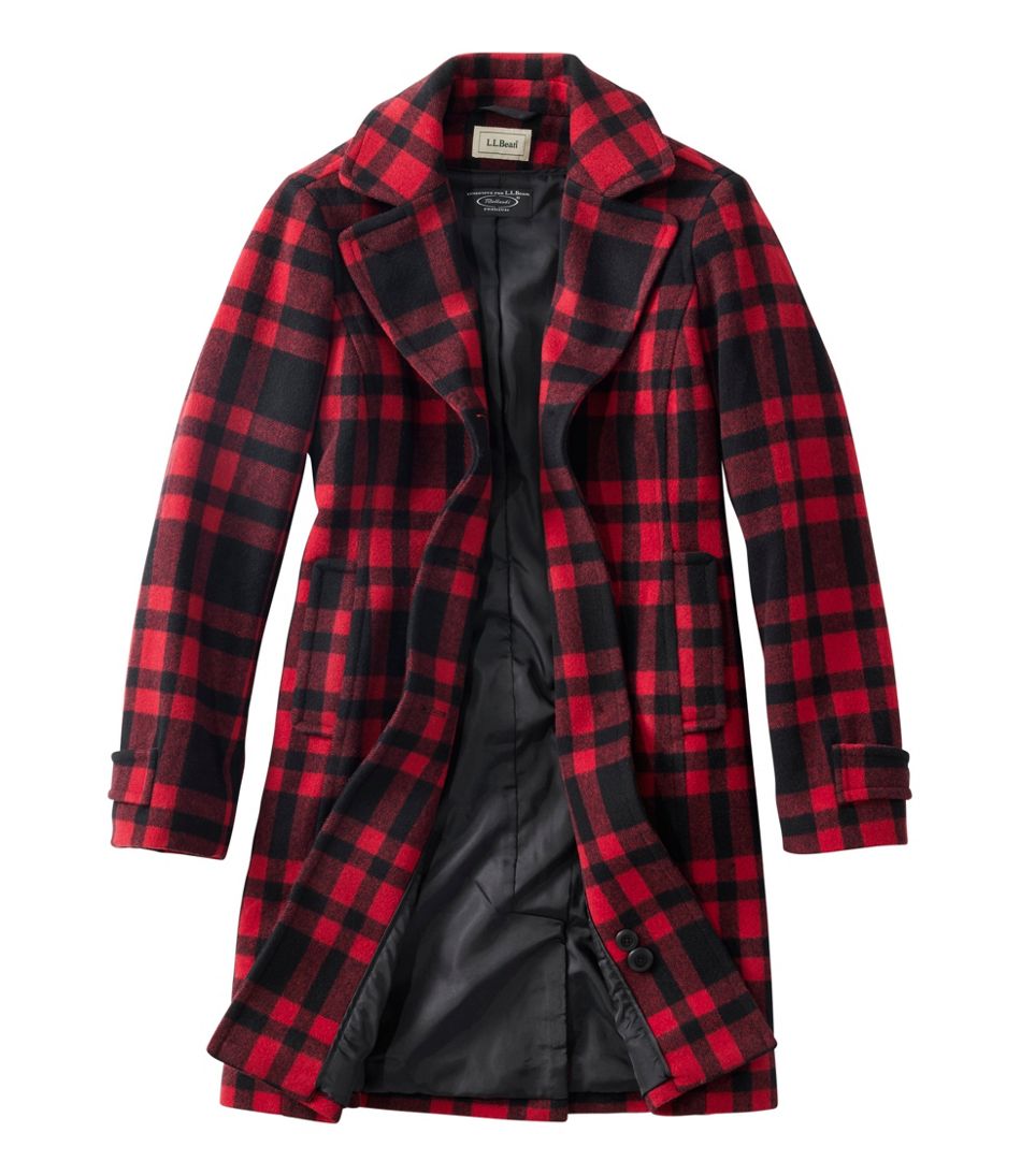Women's Classic Lambswool Polo Coat, Three-Quarter, Pattern Women's Classic Lambswool Polo Coat, Three-Quarter, Pattern