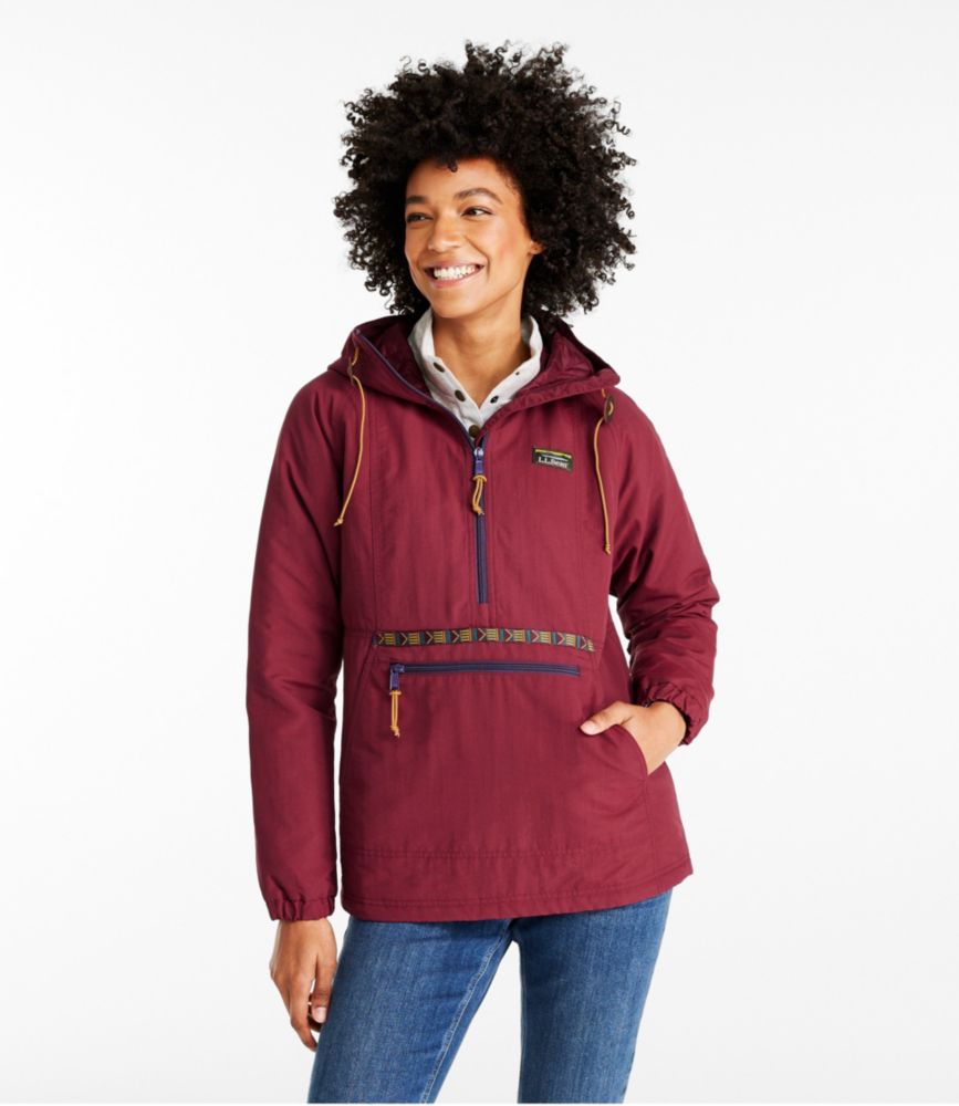 Women's Mountain Classic Insulated Anorak, Tape, Red Wine/Darkest Purple, small image number 2