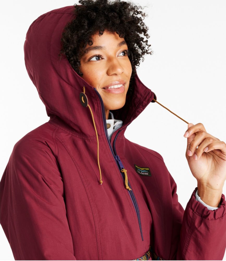 Women's Mountain Classic Insulated Anorak, Tape, Red Wine/Darkest Purple, small image number 4