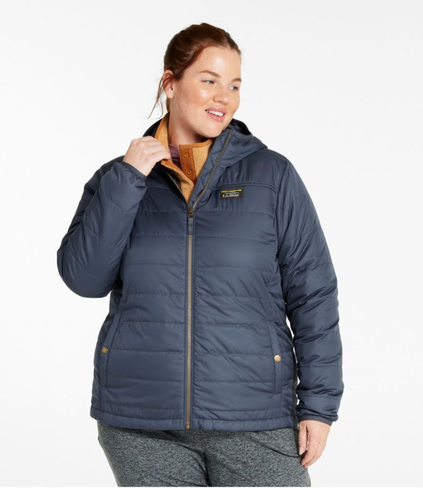 Women's Mountain Classic Puffer Hooded Jacket, Black, small image number 2