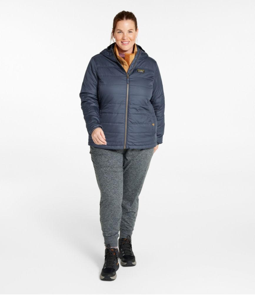 Women's Mountain Classic Puffer Hooded Jacket, Black, small image number 4