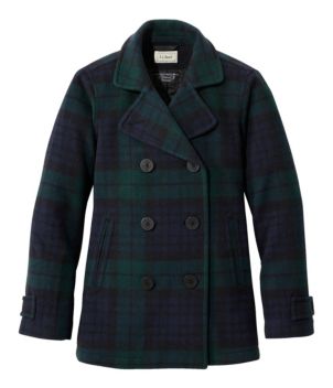 Women's Classic Lambswool Peacoat, Pattern