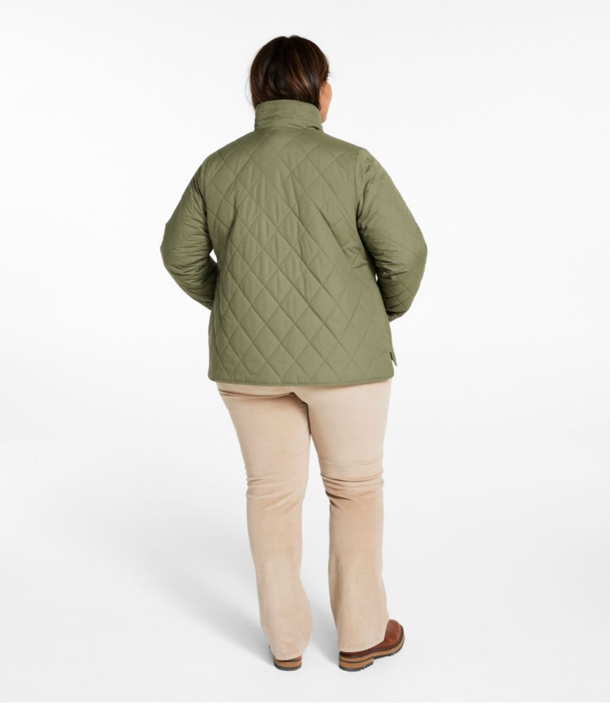 Women's Bean's Cozy Quilted Jacket, Deep Olive, small image number 5