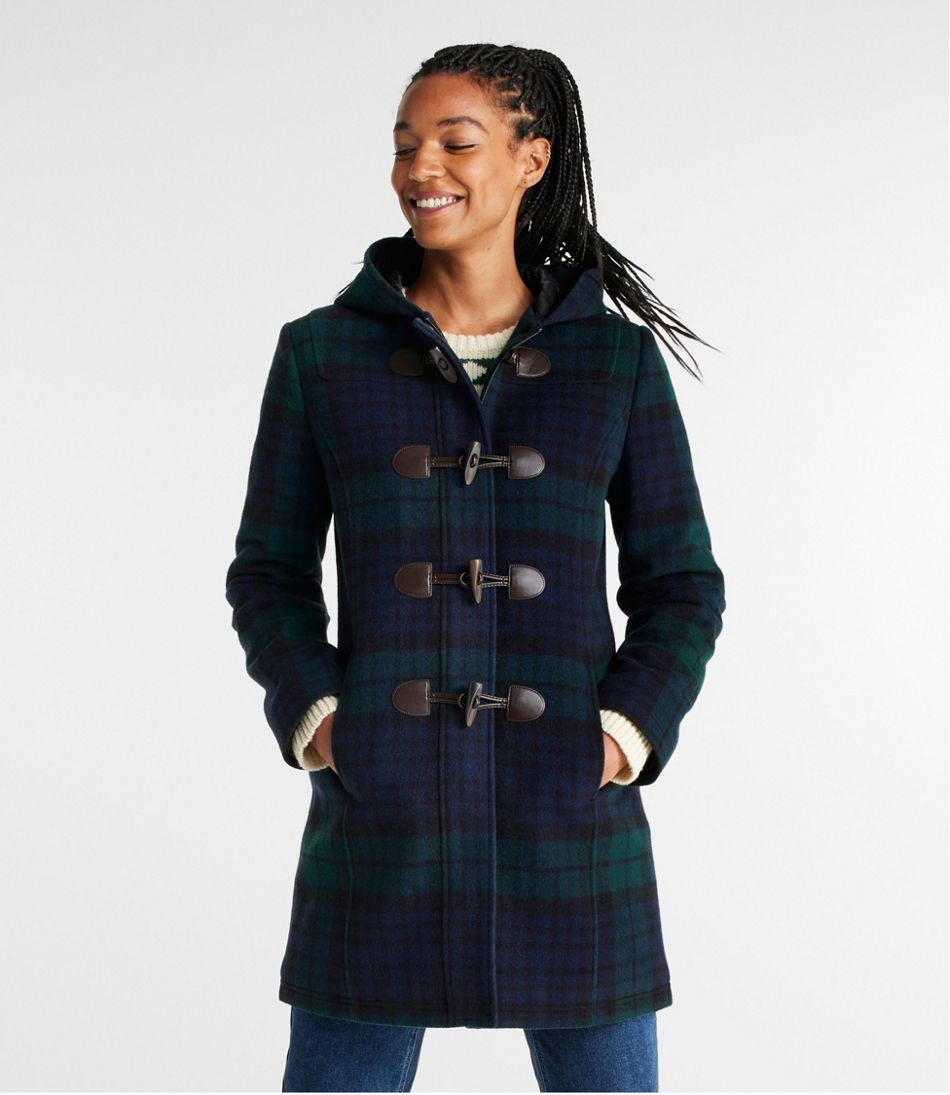 Women's Classic Lambswool Duffel Coat, Pattern | Casual Jackets at 