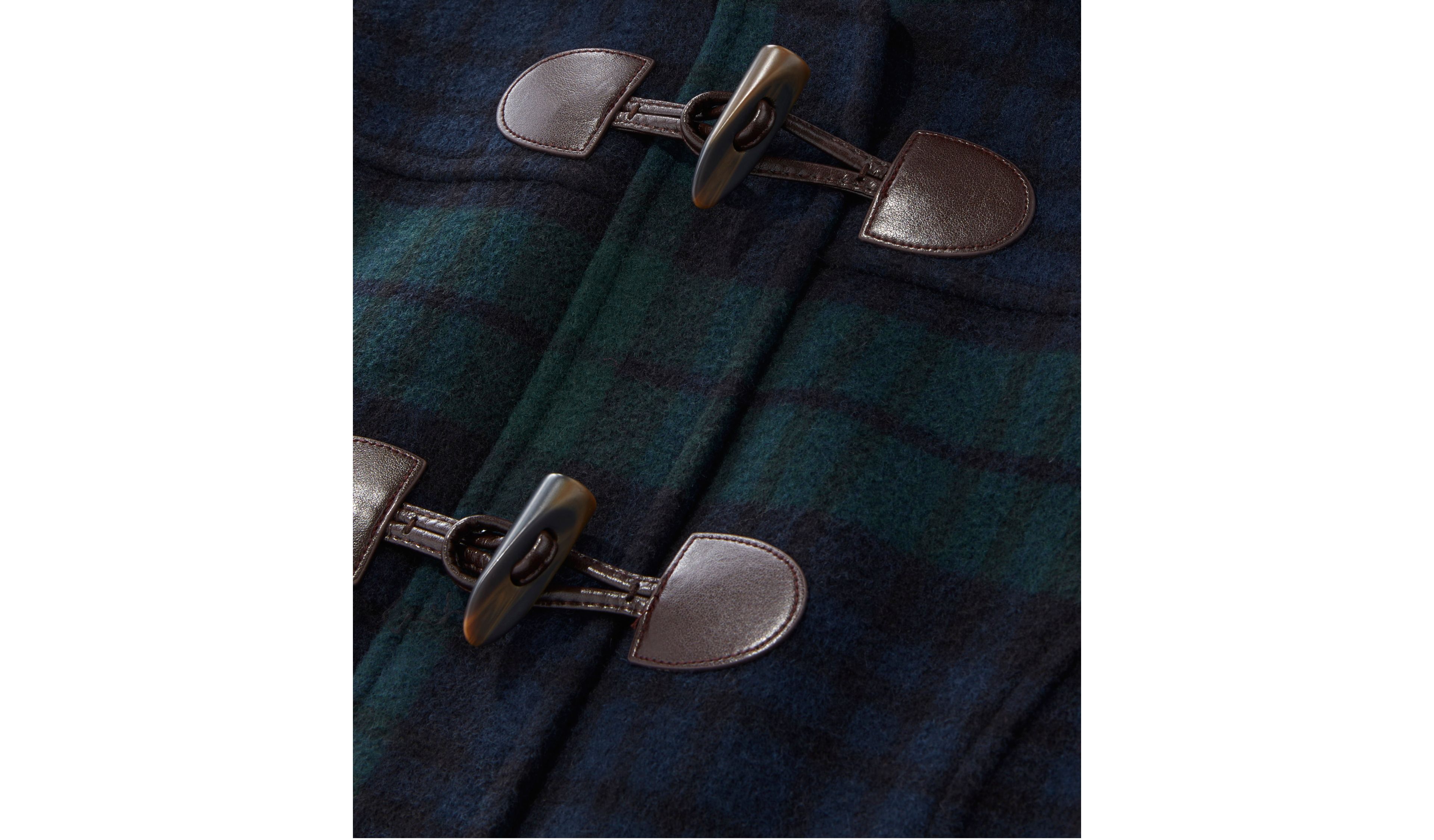 Women's Classic Lambswool Duffel Coat, Pattern