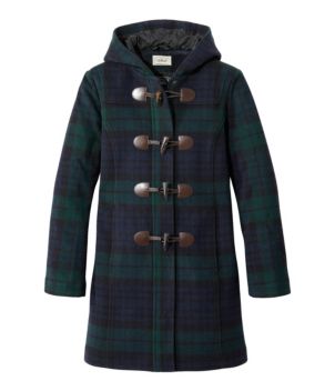 Women's Classic Lambswool Duffel Coat, Pattern