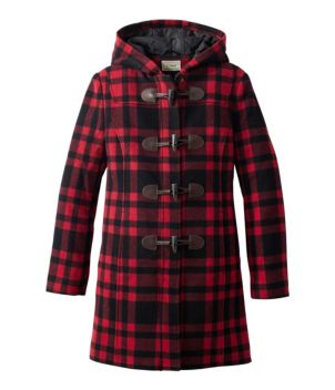 Women's Classic Lambswool Duffel Coat, Pattern