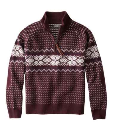 Men's Signature Wool Blend Sweater, Quarter-Zip