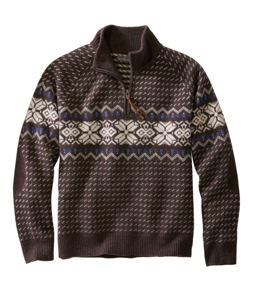 Men's Signature Wool Blend Sweater, Quarter-Zip, , small image number 1