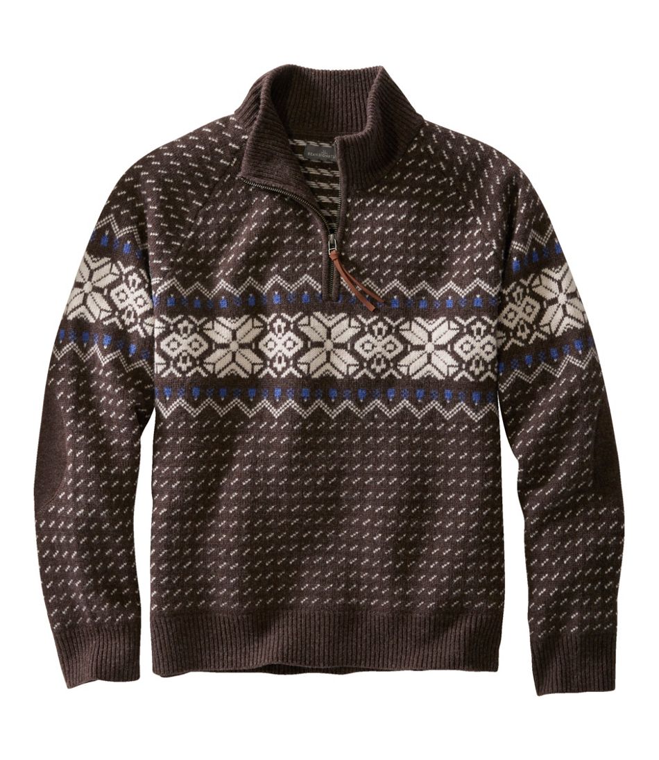 Men's Signature Wool Blend Sweater, Quarter-Zip | Sweaters at L.L.Bean