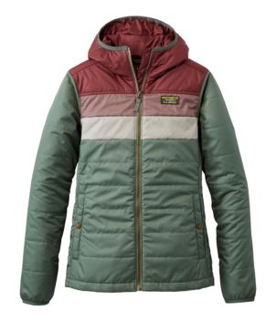 Women's Mountain Classic Puffer Hooded Jacket, Colorblock