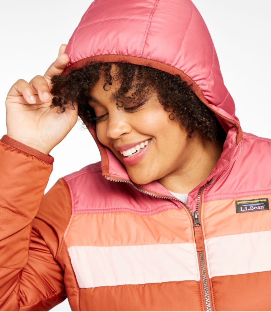 Women's Mountain Classic Puffer Hooded Jacket, Colorblock | Women's at ...