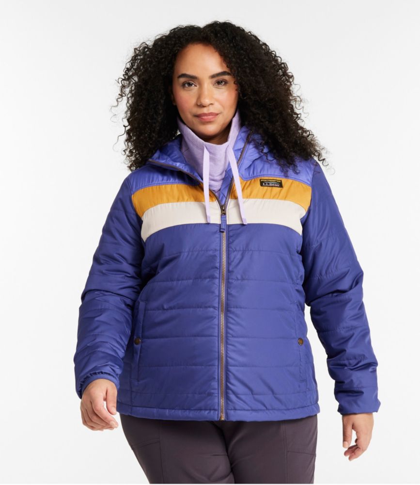 Women's Mountain Classic Puffer Hooded Jacket, Colorblock