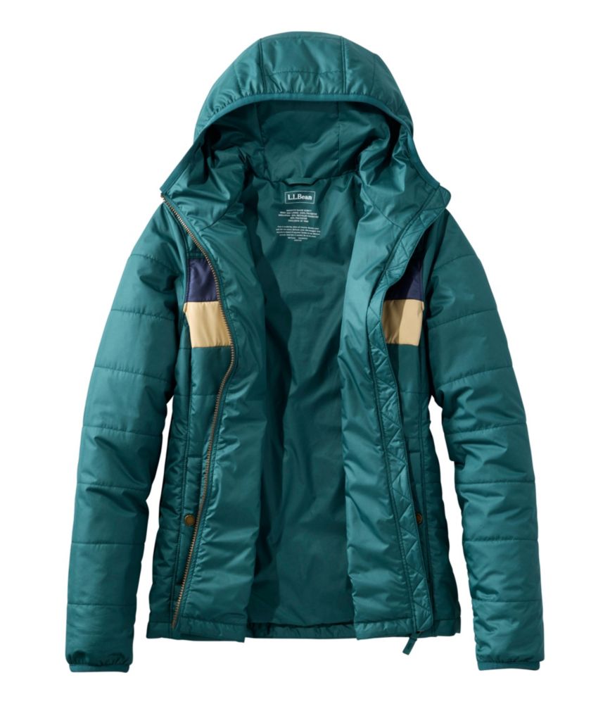 Women's Mountain Classic Puffer Hooded Jacket, Colorblock