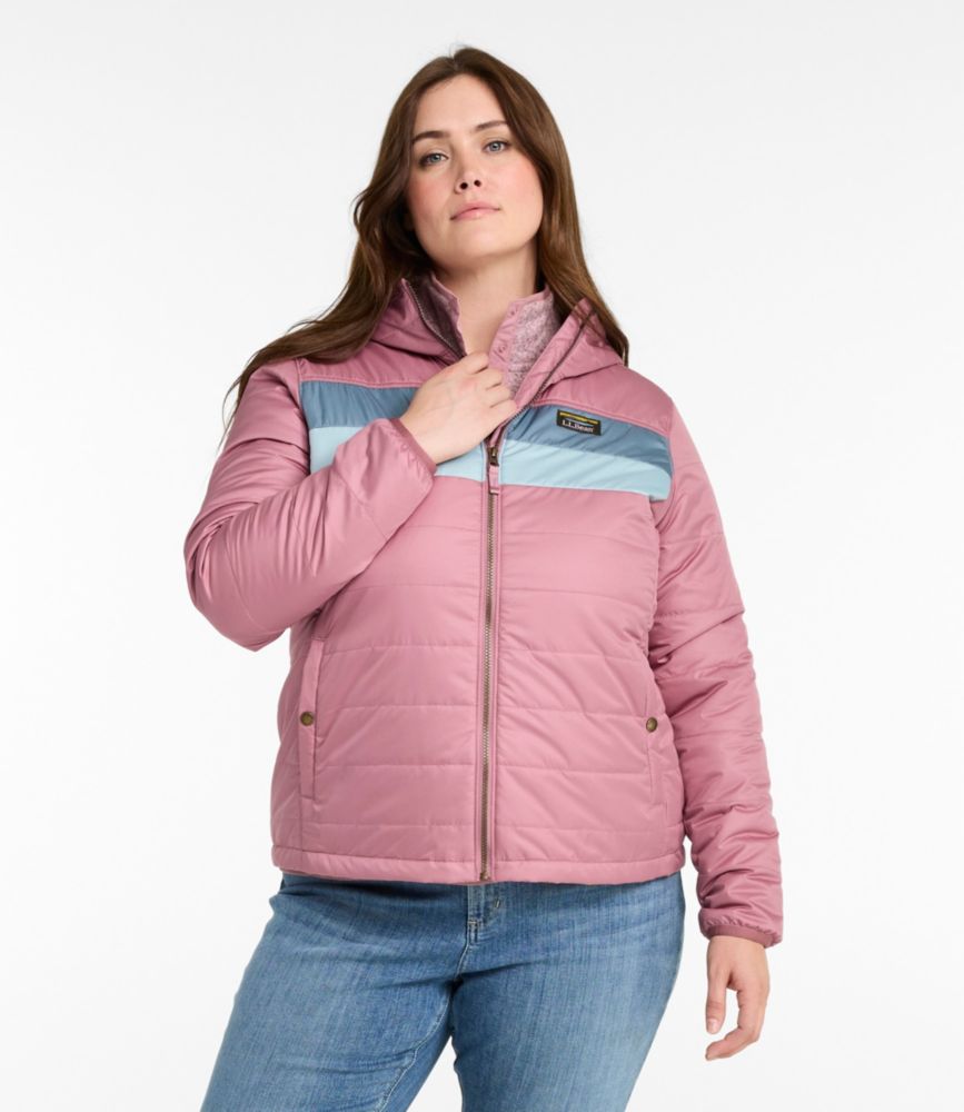 Women's Mountain Classic Puffer Hooded Jacket, Colorblock