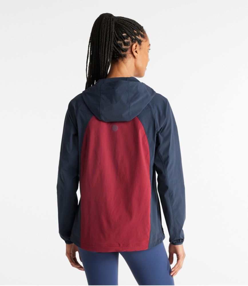 Women's Bean's VentureStretch Anorak, Colorblock, Nautical Navy/Red Wine, small image number 3