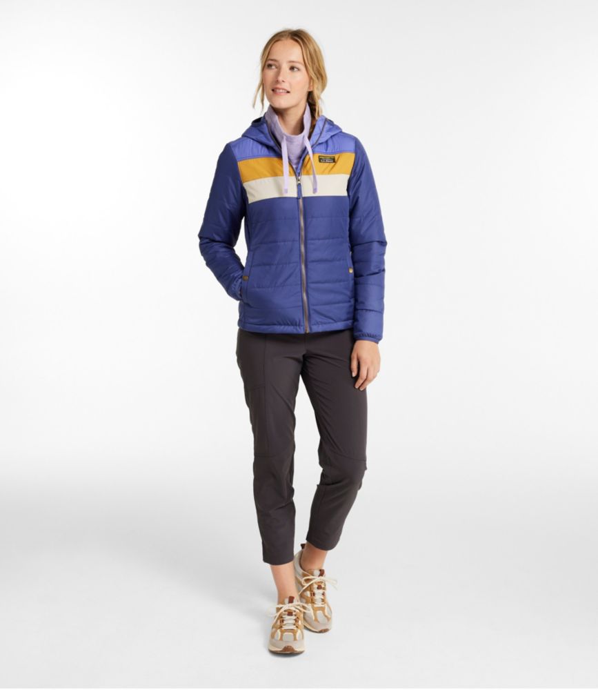 Women's Mountain Classic Puffer Hooded Jacket, Colorblock | Women's at ...