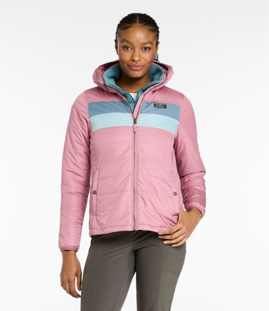 Women's Mountain Classic Puffer Hooded Jacket, Colorblock
