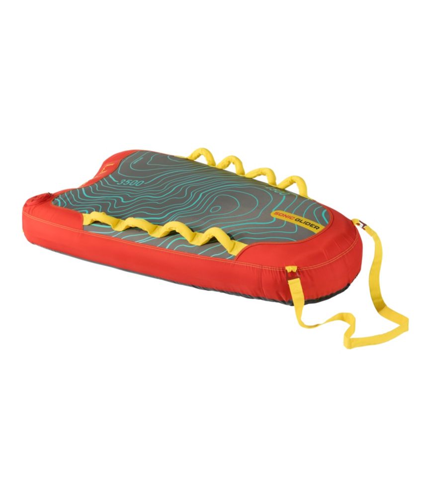 L.L.Bean Inflatable Sonic Glider Sled, Black/Red, small image number 1