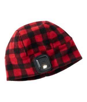 Men's L.L.Bean Rechargeable LED Pathfinder Beanie, Plaid