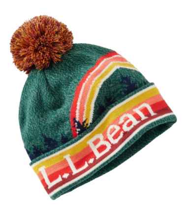 Toddlers' L.L.Bean Pom Hat, Scenic Stripe
