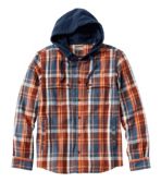 Men's Signature Heritage Textured Flannel, Hooded Shirt Jac, Plaid