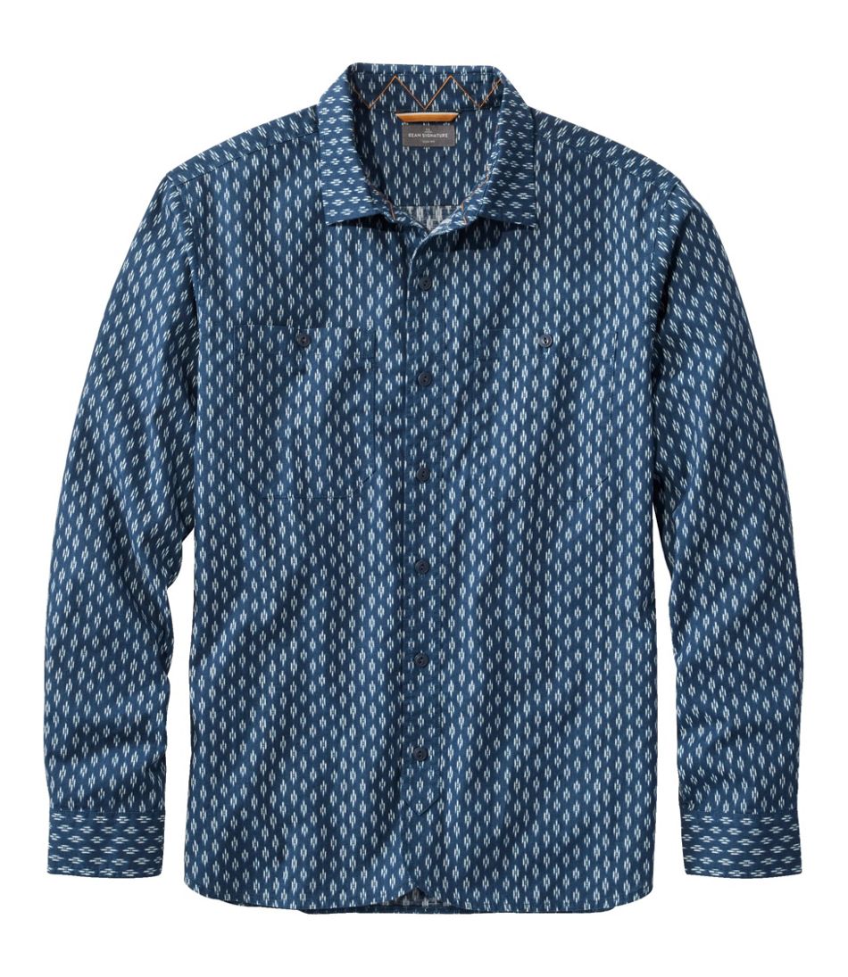 Men\'s Signature Woven Cotton Shirt | Casual Button-Down Shirts at