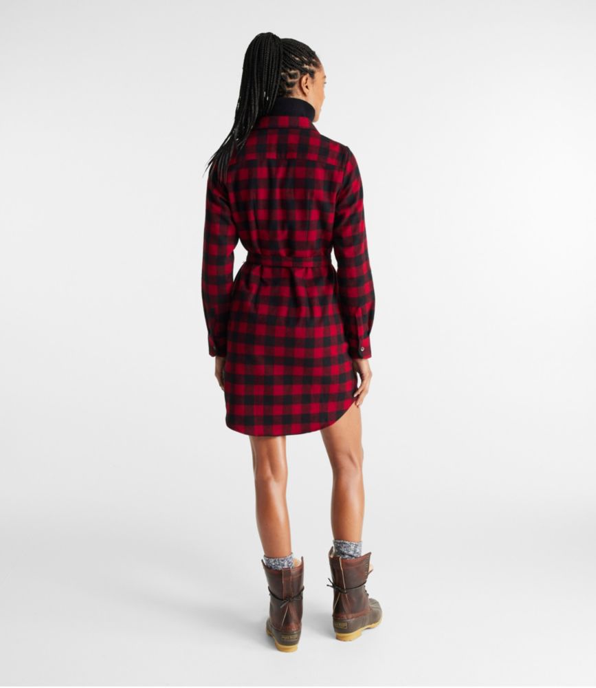 Women's Scotch Plaid Flannel Tunic Dress, , small image number 2