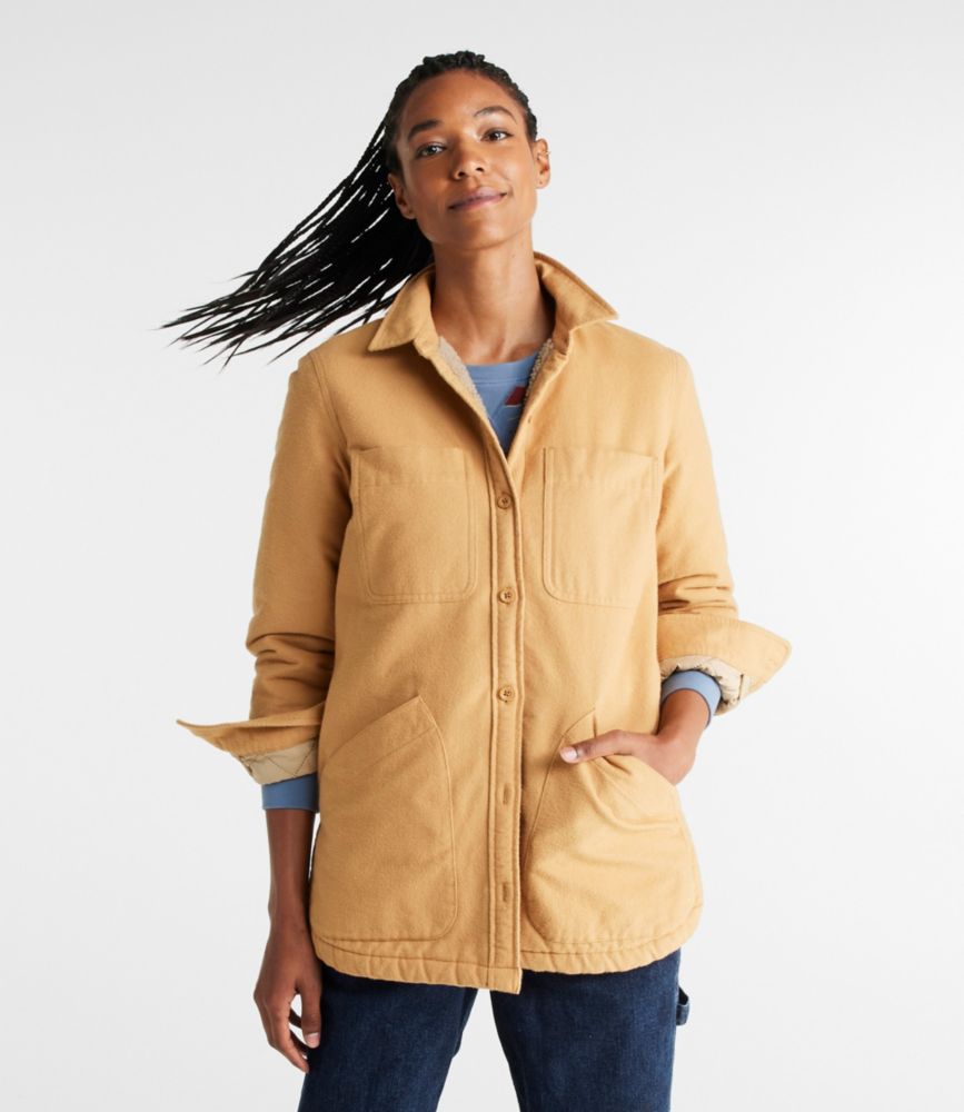 Women's Heritage Chamois Shirt, Sherpa-Lined Shacket