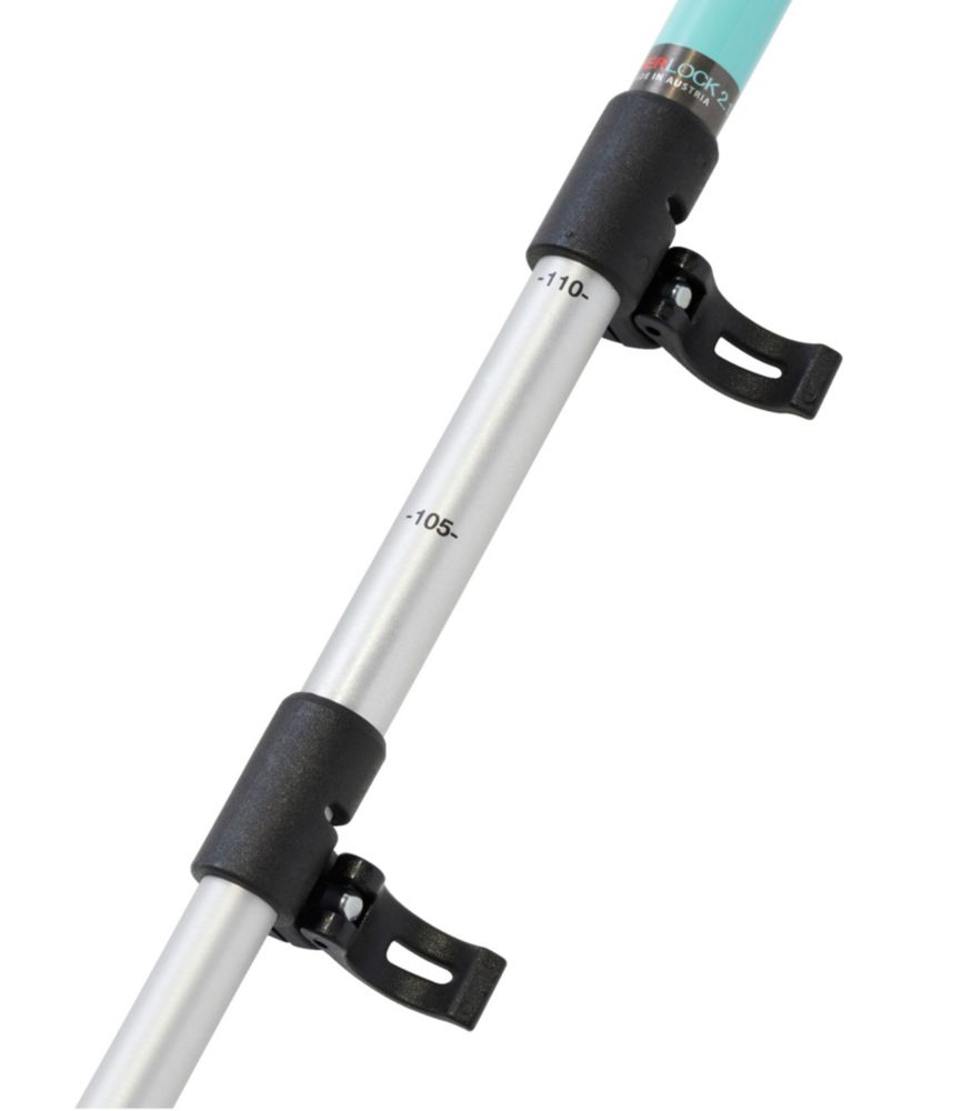 L.L.Bean 4-Season Hiking Poles, Fair Aqua/Cherry Tomato, small image number 2