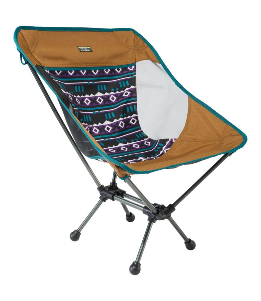 L.L.Bean PackLite Chair, Print, Saddle/Black Mountain Classic, small image number 1