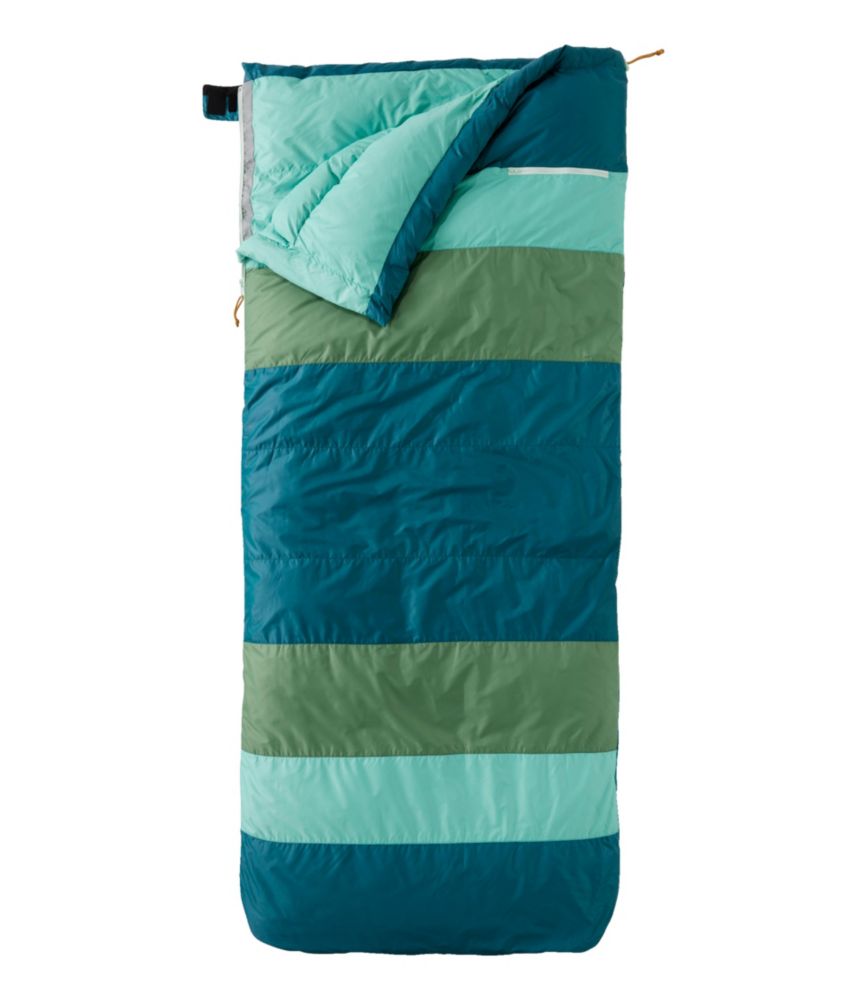 L.L.Bean Mountain Classic Down Camp Sleeping Bag, 30°, Deep Turquoise/Ocean Teal, small image number 2