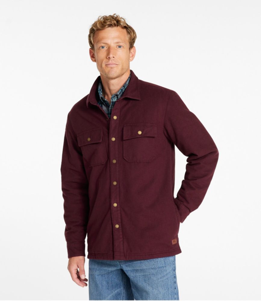 Men's PrimaLoft Lined Chamois Shirt Jac, Traditional Untucked Fit, , small image number 2