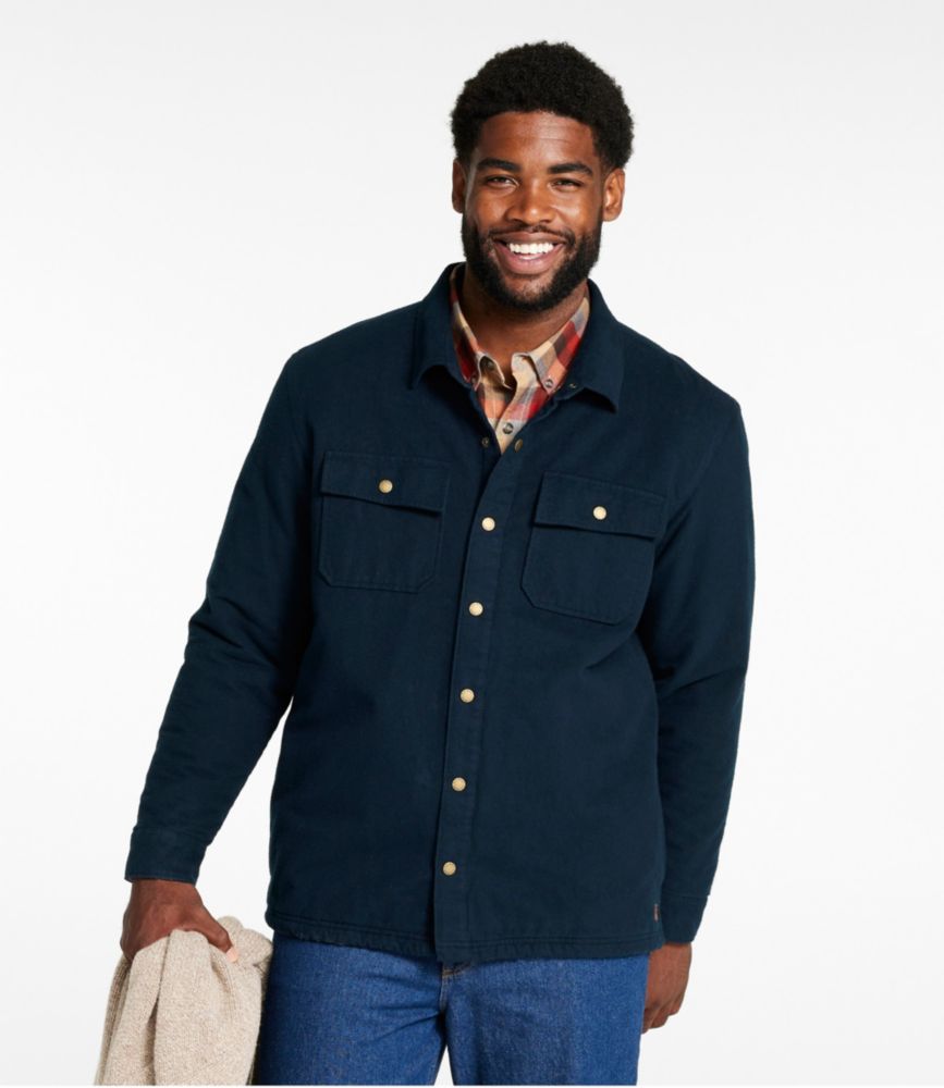 Men's PrimaLoft Lined Chamois Shirt Jac, Traditional Untucked Fit, , small image number 4