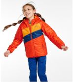 Kids' PrimaLoft Packaway Hooded Jacket, Colorblock