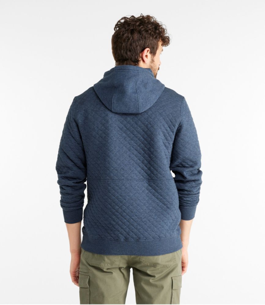 Quilted hooded sweatshirt mens hotsell