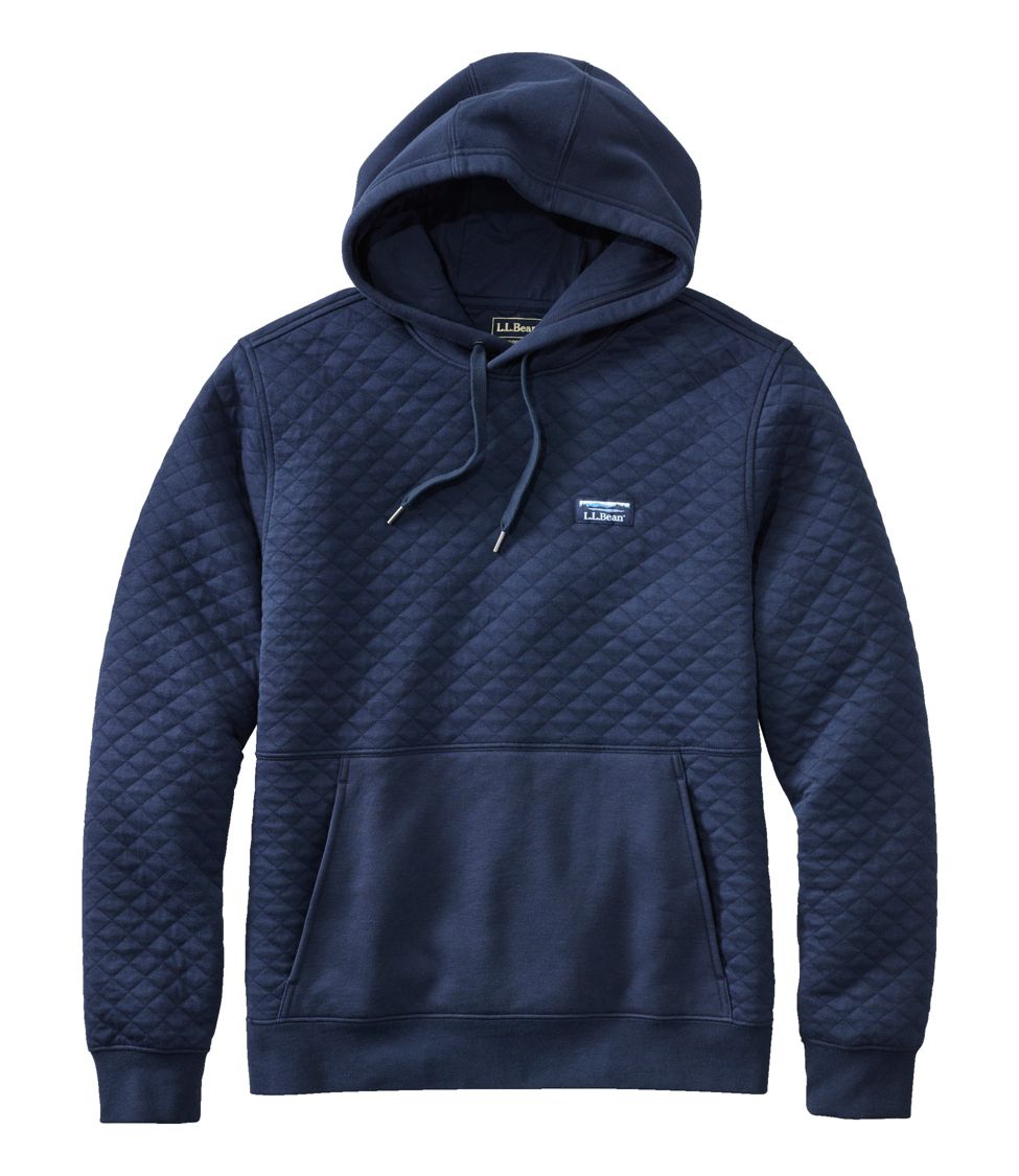 Men's Quilted Sweatshirt, Pullover Hoodie at L.L. Bean