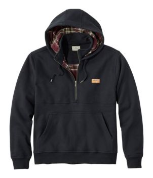 Men's Katahdin Iron Works® Half-Zip Sweatshirt, Hooded, Flannel-Lined